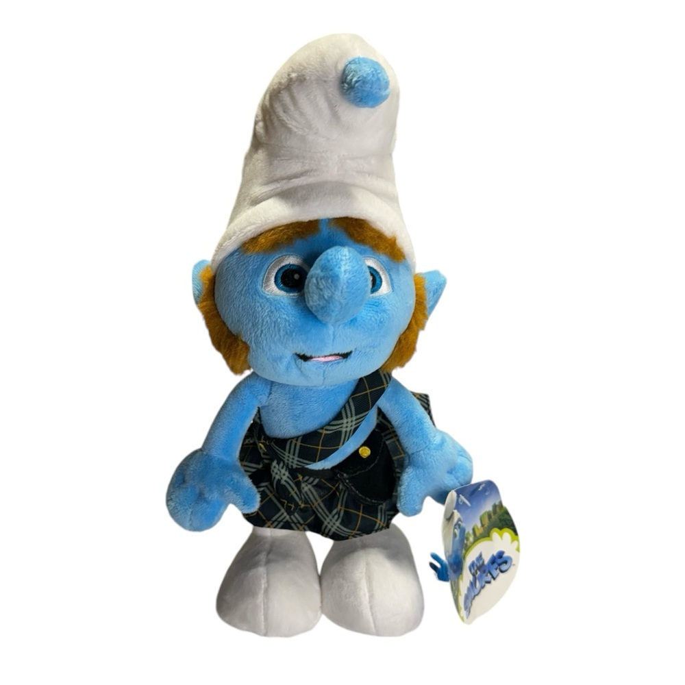 JAKKS The Smurfs Scottish Kilt Gutsy‎ Doll Toy Stuffed Animal Plush 2011 Movie